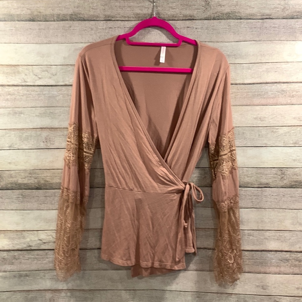 Xhileration wrap blouse NWOT